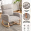 Fauteuil à bascule en bois massif-501314445