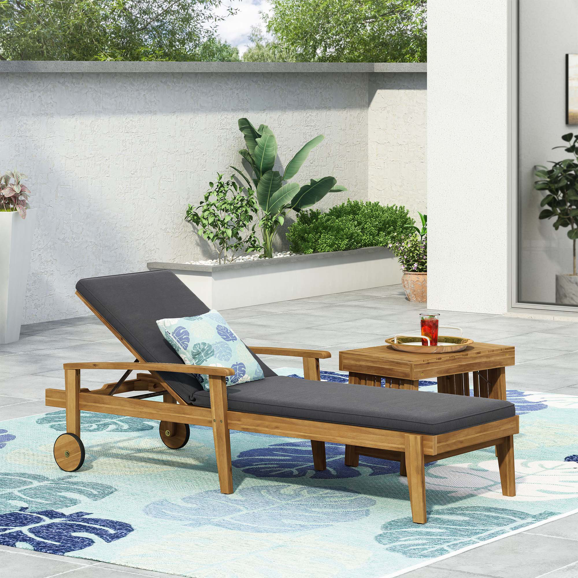 Lark Manor™ Modern Minimalist Chaise Lounge - Create A Stylish Patio ...