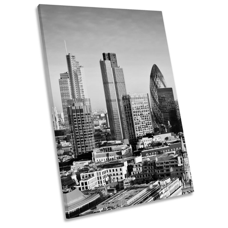 City Of London Skyline Sunset - Wrapped Canvas Print, 45.7cm H x 30.5cm W