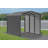 Arrow 15 x 10 ft Charcoal Carport with 2-sided Enclosure-100015468