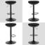 Parshall Swivel Upholstered Adjustable Height Counter Stool with Metal Frame-2037847582-2037847583