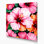 "Watercolor Botanical 11", art mural sur toile rose
