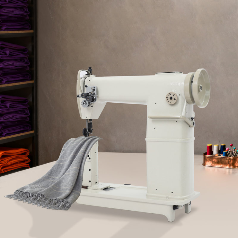 Tête de machine à coudre industrielle moderne avec repose-pieds réglable