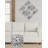 Silver Aluminum Square End Table