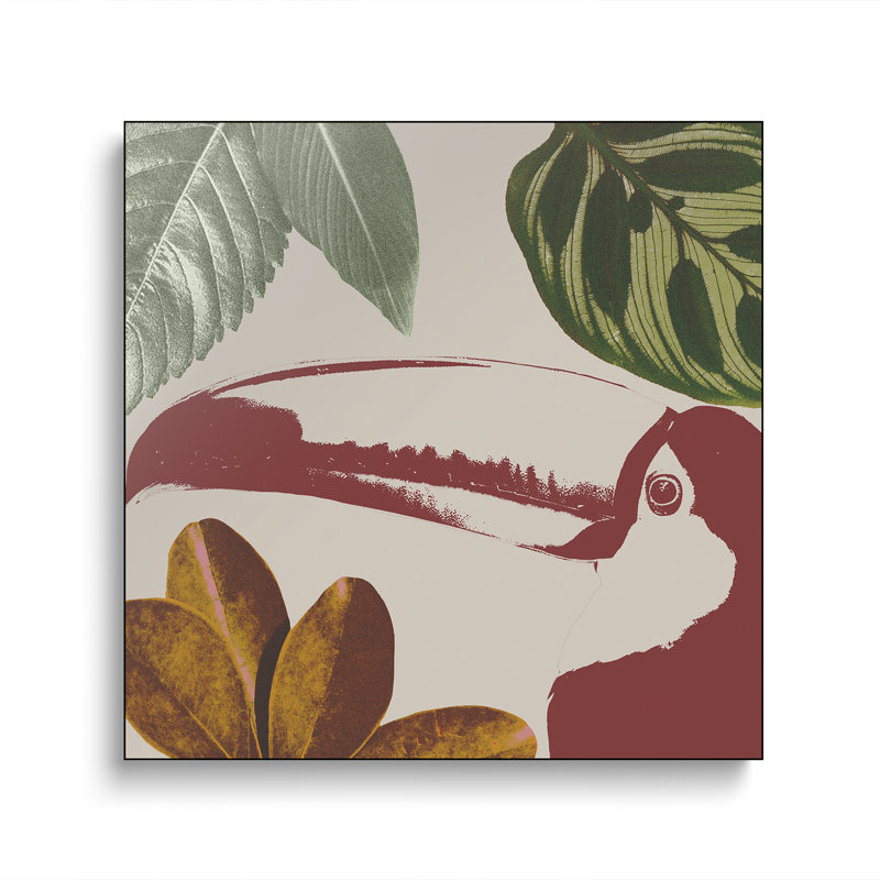 Impression sur toile, "Ste tropix", "Tropical Bird V" par Annie Warren