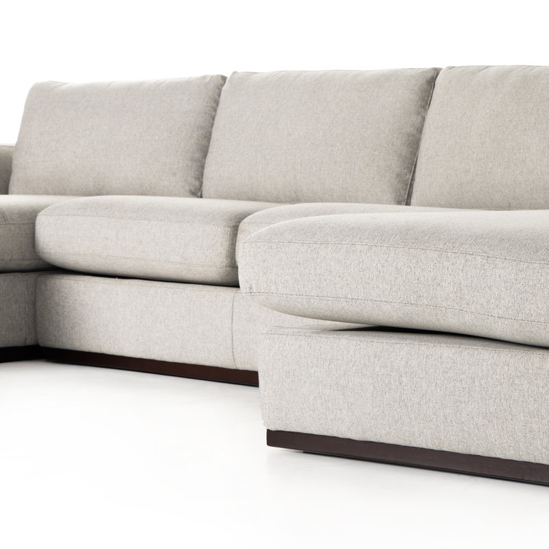 Colt Modular Chaise Sectional, Aldred Silver/Polyester Blend
