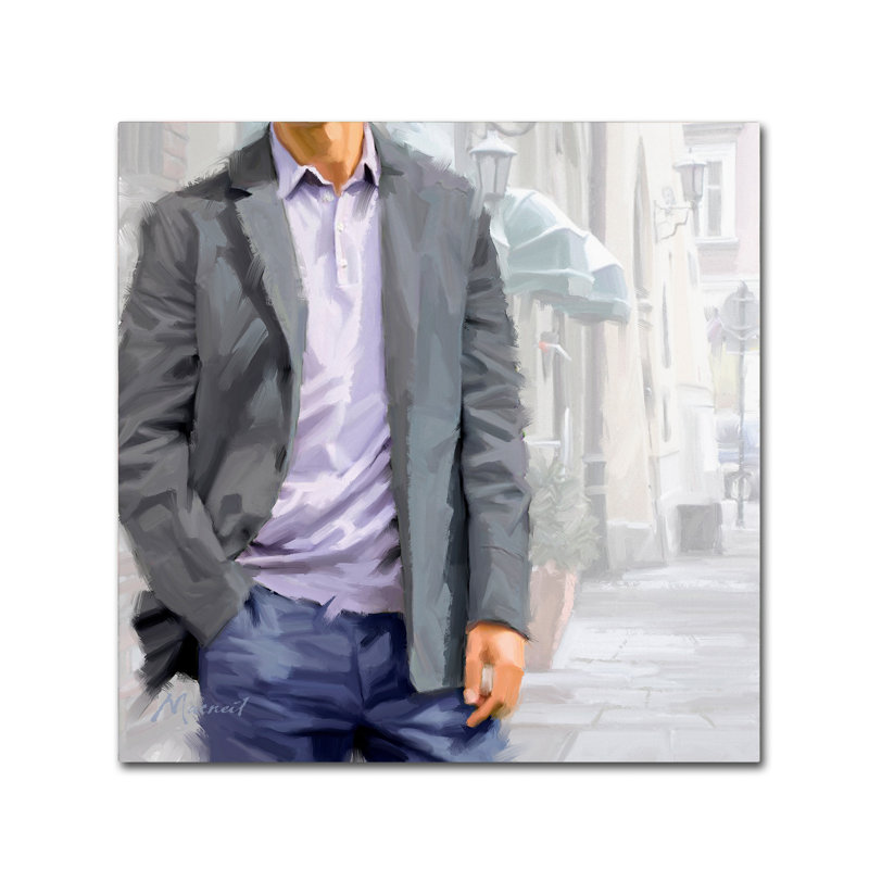 Armand 'About Town' Print on Canvas, 24" H x 24" W x 2" D