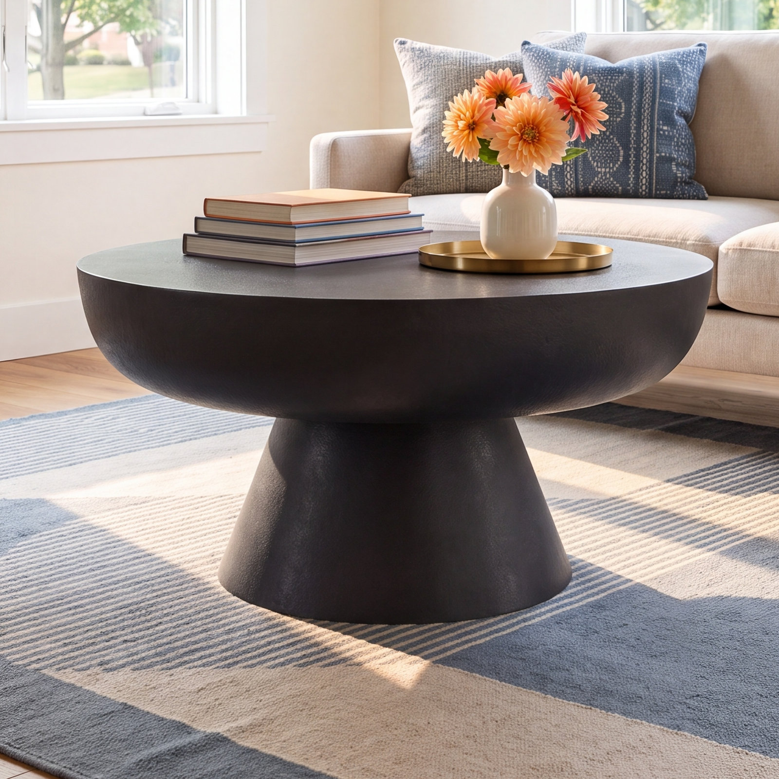 Charmaine 30" Cast Aluminum Coffee Table