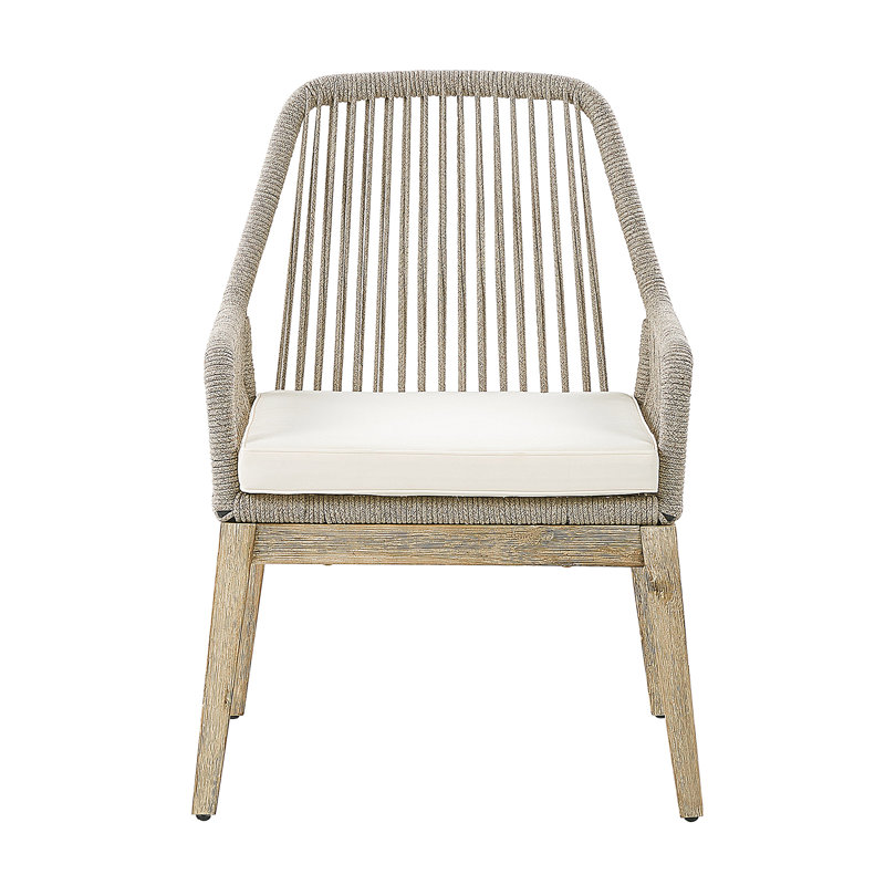 Monsey Patio Dining Armchair with Cushion