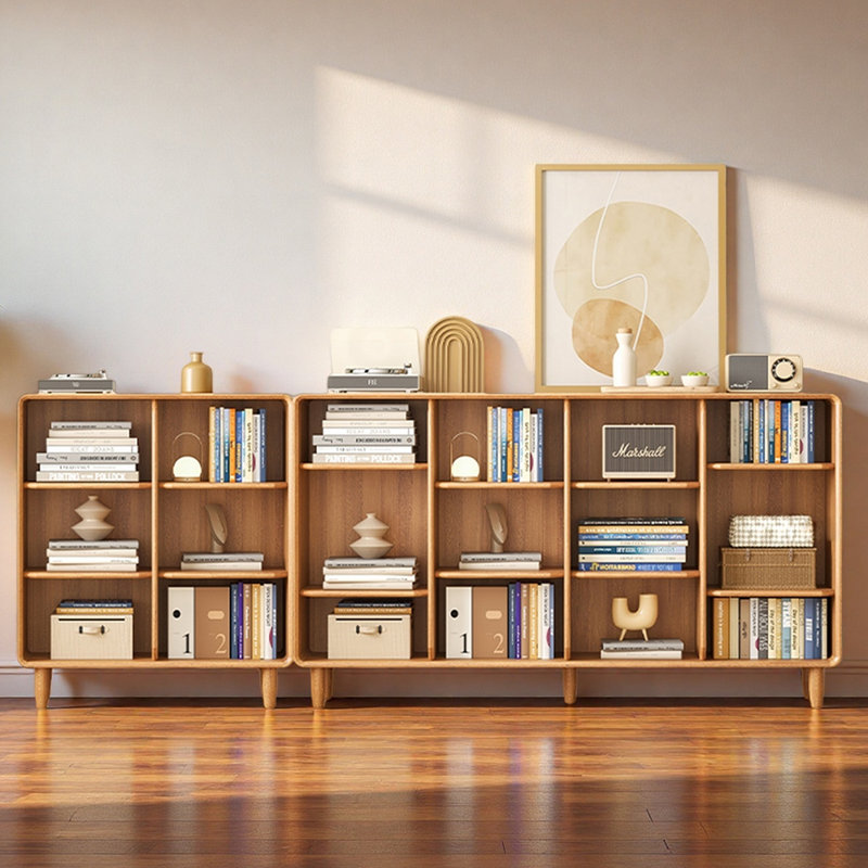 Popular Classic Storage Bookcase, Burlywood
