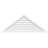 Triangle Surface Mount Non-Functional Brickmould Sill Frame PVC Gable Vent 11/12 Pitch-43315511