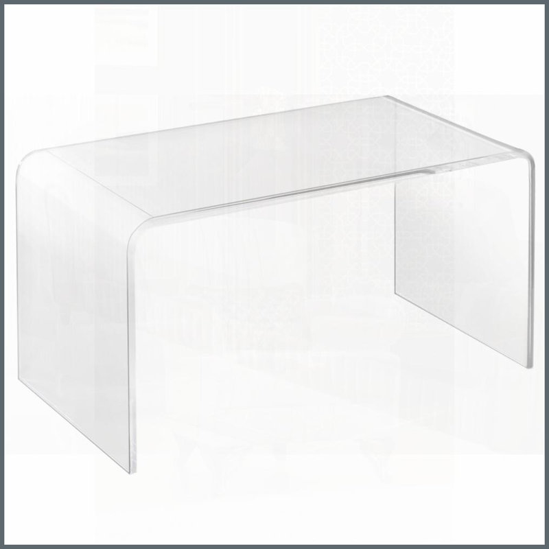 Table basse en acrylique 32 po Minimalist Waterfall