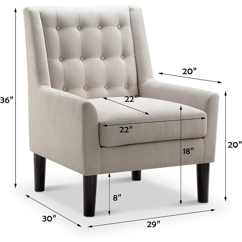 Fauteuil confortable Modern Furniture, Beige