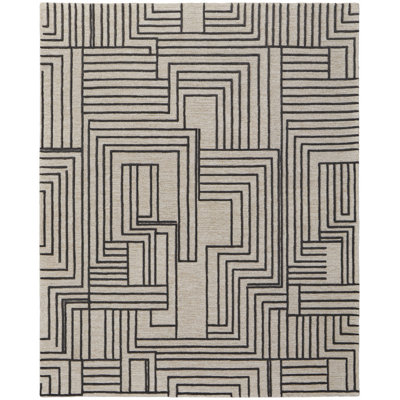 Gansett Modern Geometric, Tan/Brown Area Rug