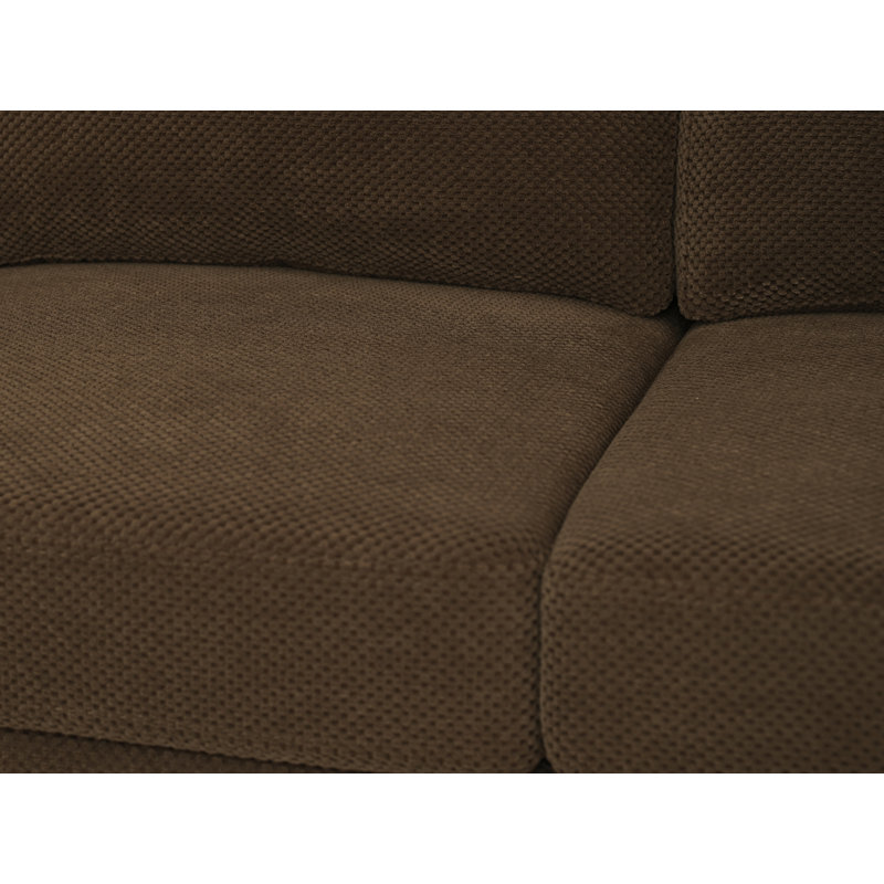 Canapé modulaire en forme de U 104 "Cloud, Coffee Polyester
