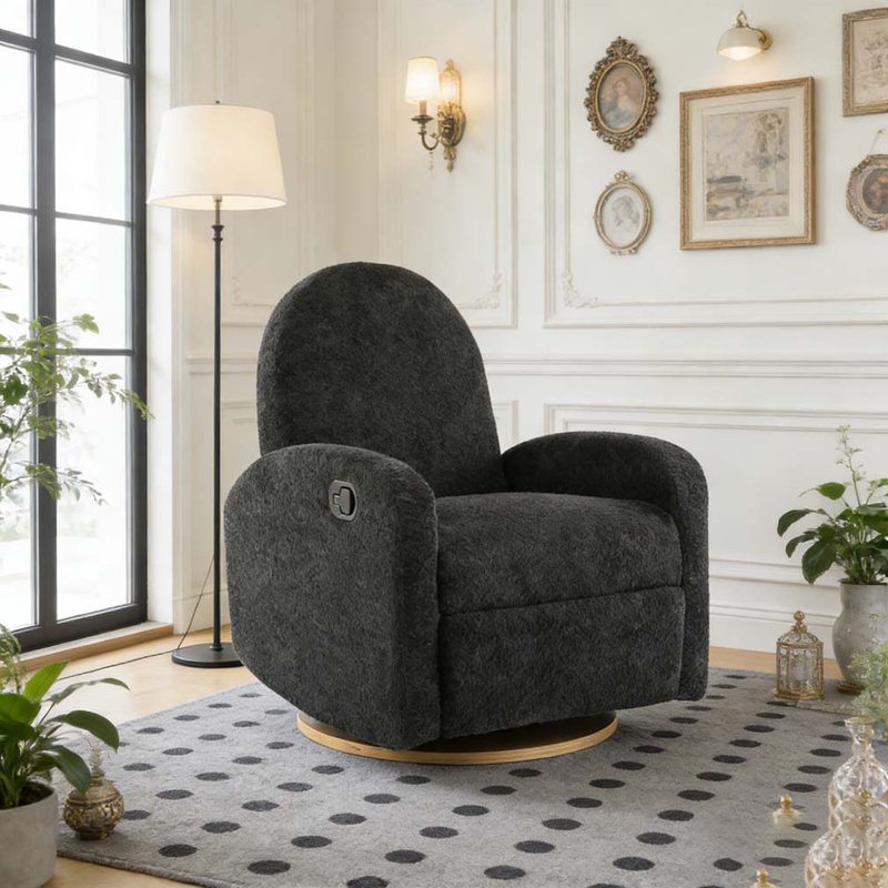 Fauteuil inclinable et pivotant 360 °, Gris foncé
