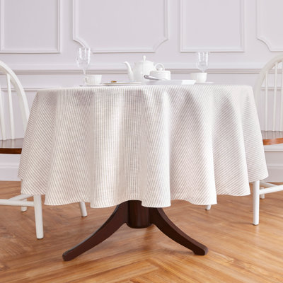 Narrow Stripe - 100% Pure Linen Tablecloth