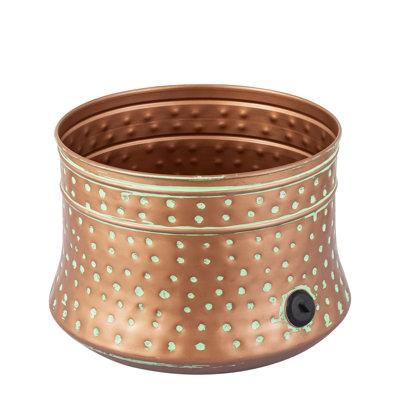 DOTSY METAL RUST HOSE POT (cuivre)