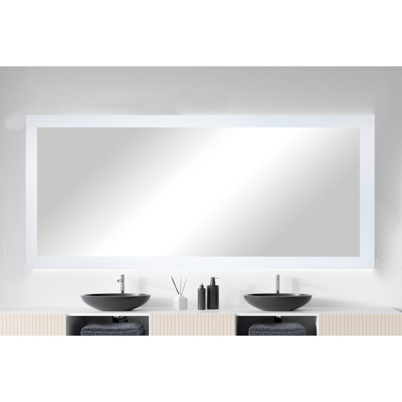Mirror, 33" x 68", White