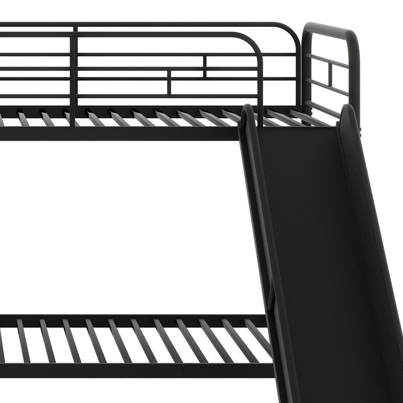 L-Shaped Bunk Bed With Slide And Ladder