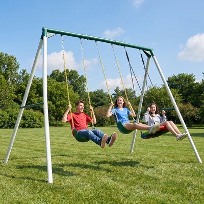 9.5' Heavy Duty Metal Swing Set