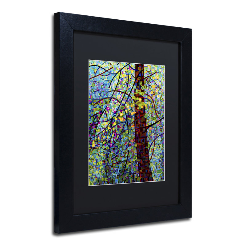 Pine Sprites par Mandy Budan - reproduction d'art sur toile, H 14 po x l 11 po x P 0,5 po, Noir