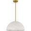 Luminaire suspendu en or brossé 3 lumières Portia