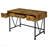 2-Piece Computer Desk & Bookcase, Rustic Nutmeg