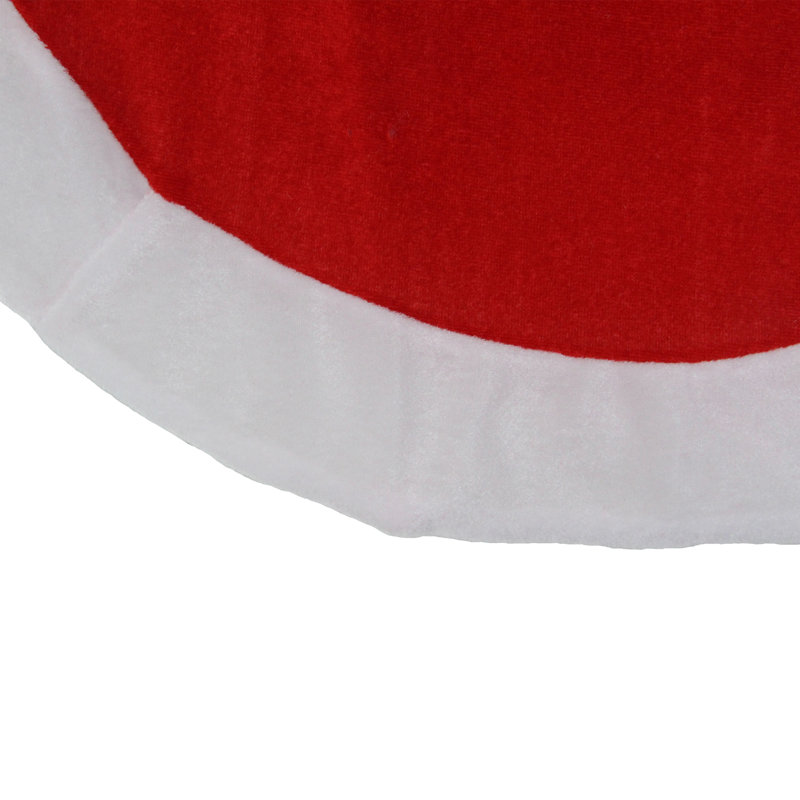 Mini jupe d'arbre de Noël, Rouge / Blanc, l 26 po