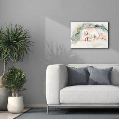 Toile épique Graffiti «Peaceful Rest 1» par Victoria Barnes, 26 po x 18 po