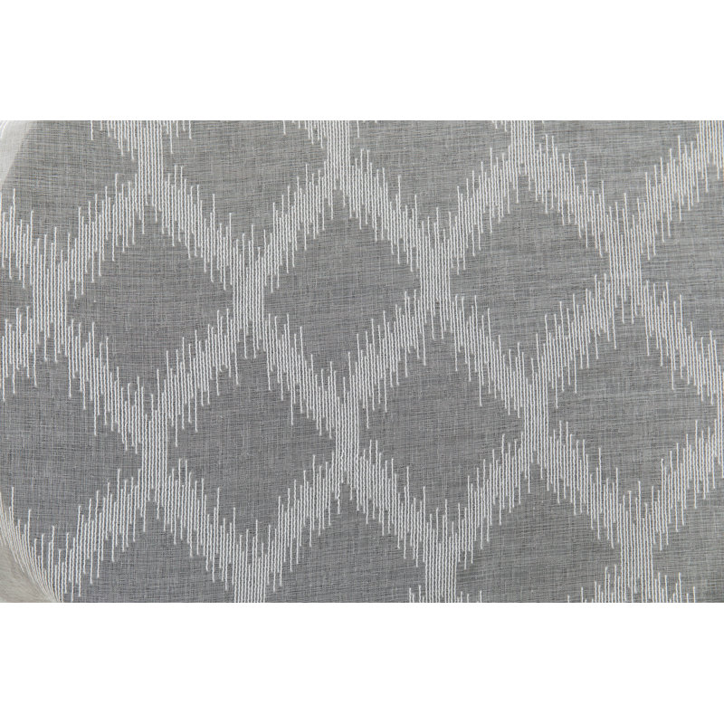 Mkenzi Polyester Semi-Sheer Curtain Pair, 40" W x 63" L