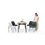 Fabric Upholstered Parsons Side Chair Dining Chair-2021003966