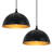 Modern Pendant Light 11.8" 2 Packs,Black Hanging Light Fixtures for Kitchen,Dome Pendant Light,Ceiling Light Fixtures for Restaurant Room Aisle-214436364