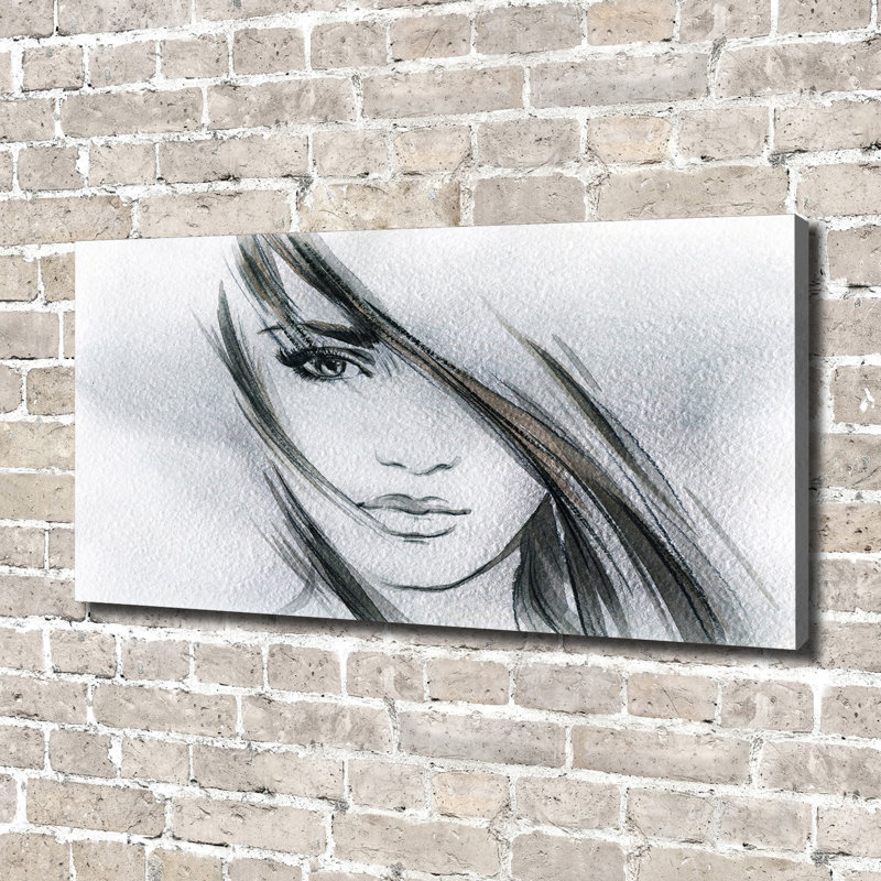 Portrait Of A Woman - No Frame Print on Canvas