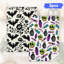 Serviette de cuisine en microfibre d'Halloween, linges à vaisselle réutilisables absorbants, décoratifs résistants à la décoloration, 16 po x 24 po, motif chauve-souris noire Poison-133344933