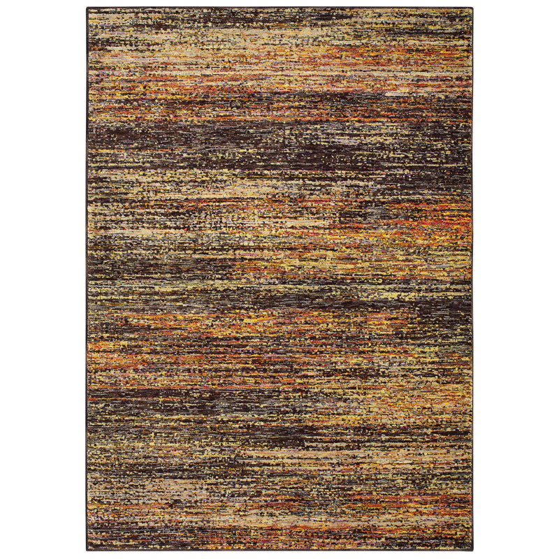 Tapis doré / gris anthracite Bobby, Rectangle 10 pi x 13 pi 2 po