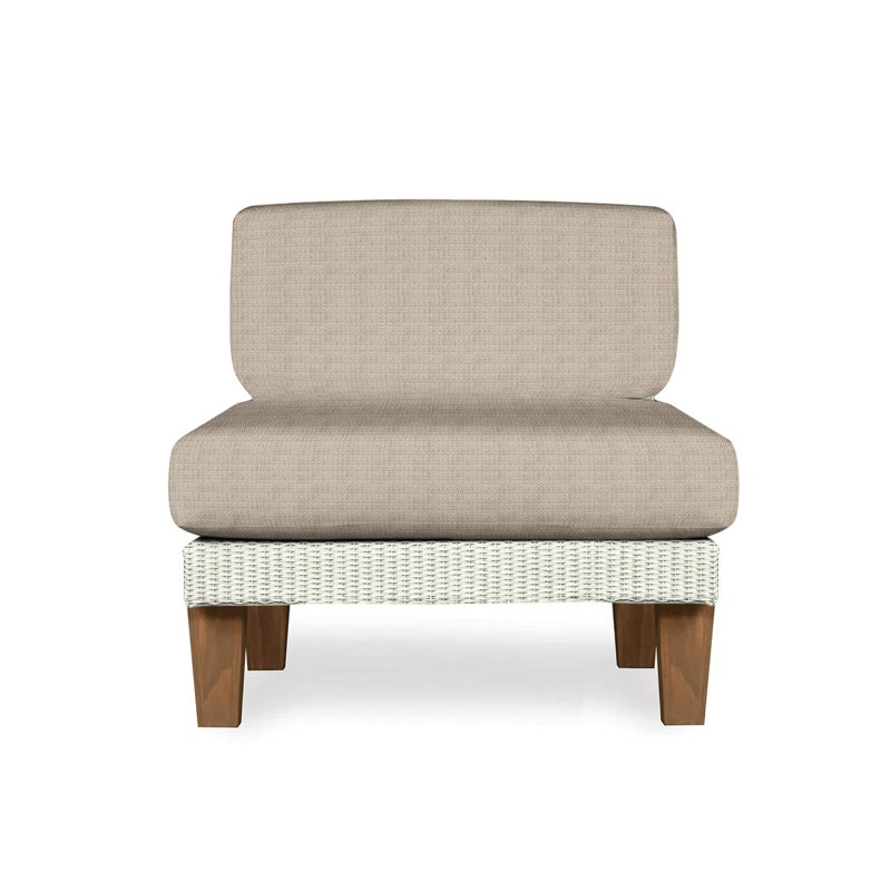 Catalina Outdoor Teak Lounge Chair, Loveboat Mint, Bark