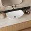 Lavabo de salle de bain vasque en céramique en forme de bateau 22 "x 16" avec bords noirs rayés Deervalley-128617836