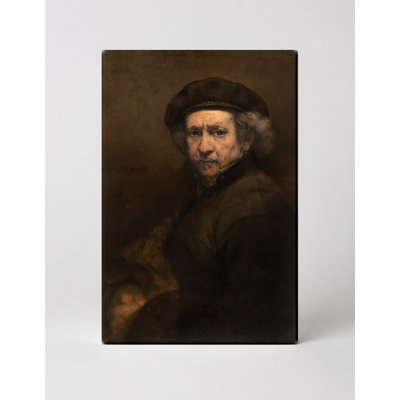 Autoportrait avec deux cercles (vers 1665 - 1669) - Art mural sur toile