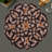 Hangah Round Beaded Placemats Set of 2 – Handmade Decorative Table Mats for Elegant Christmas Decor