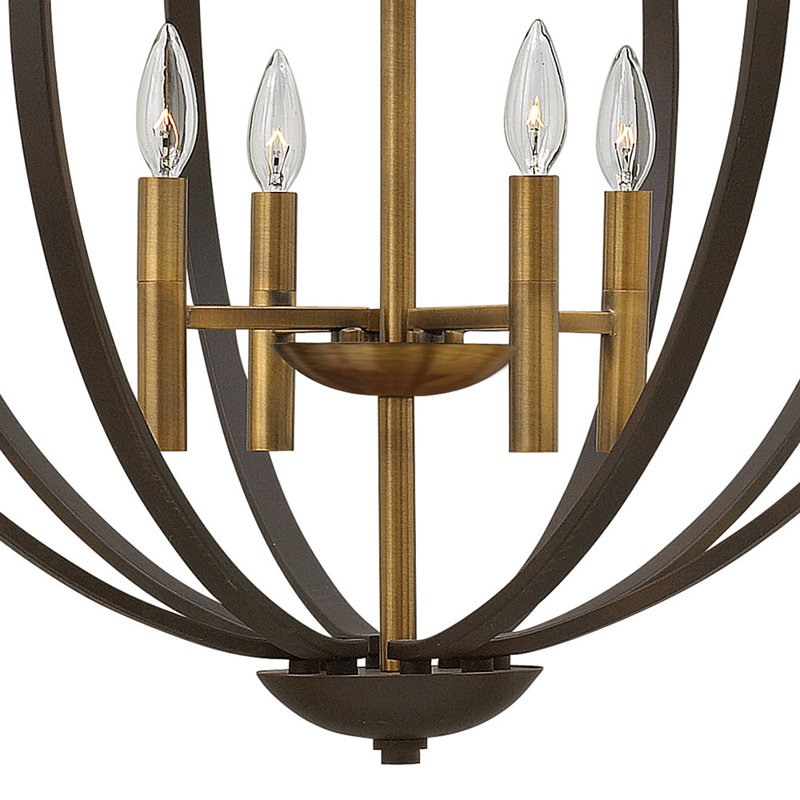 Euclid 8 - Light Candle Style Globe Chandelier