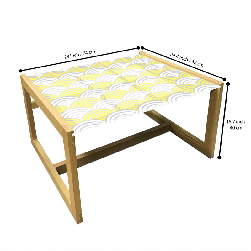 Interiano Sled Coffee Table, 62cm H x 74cm W x 40cm D