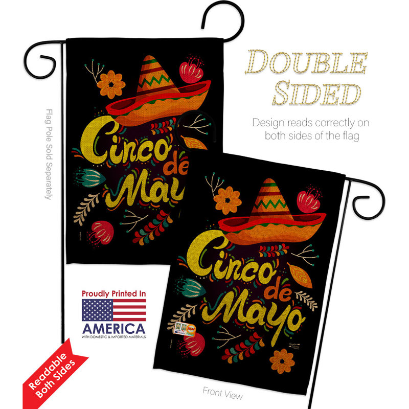 Ensemble de drapeaux en polyester 18,5 po x 13 po Sombrero