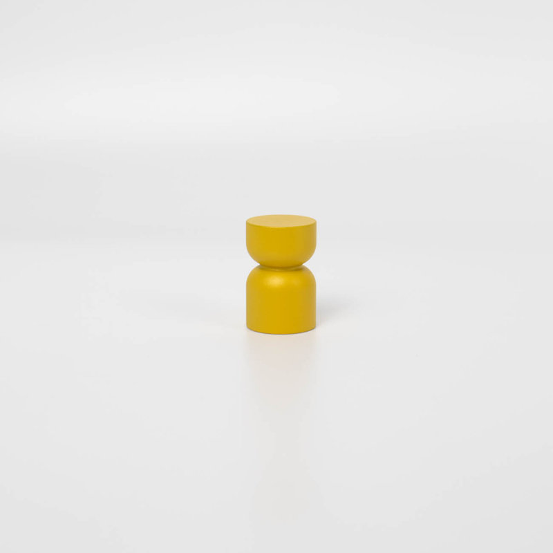 ROUS Harwdare Mid-Century Modern Hourglass Knob, Sunflower (Yellow)