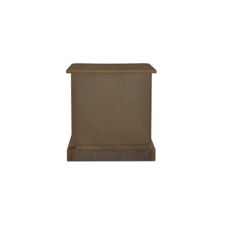 Clarence 3 - Drawer Nightstand, Dark Brown