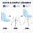 Northfleet Acrylic Dining Chair – Modern Eiffel Base Ghost Chair Accent Seating in Single, Set of 2, or Set of 4 – Gold or Chrome Legs for Banquet, Wedding, Office & Living Room Use-1860914923-1860914927-1819211791