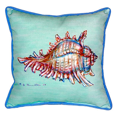 Conch Outdoor Throw Pillow