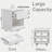 Modern Minimalist Style Large Capacity Nightstand With Hidden Drawer-1927013157