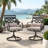 Ballarat 8-Person Patio Dining Set with Square Table & Swivel Chairs