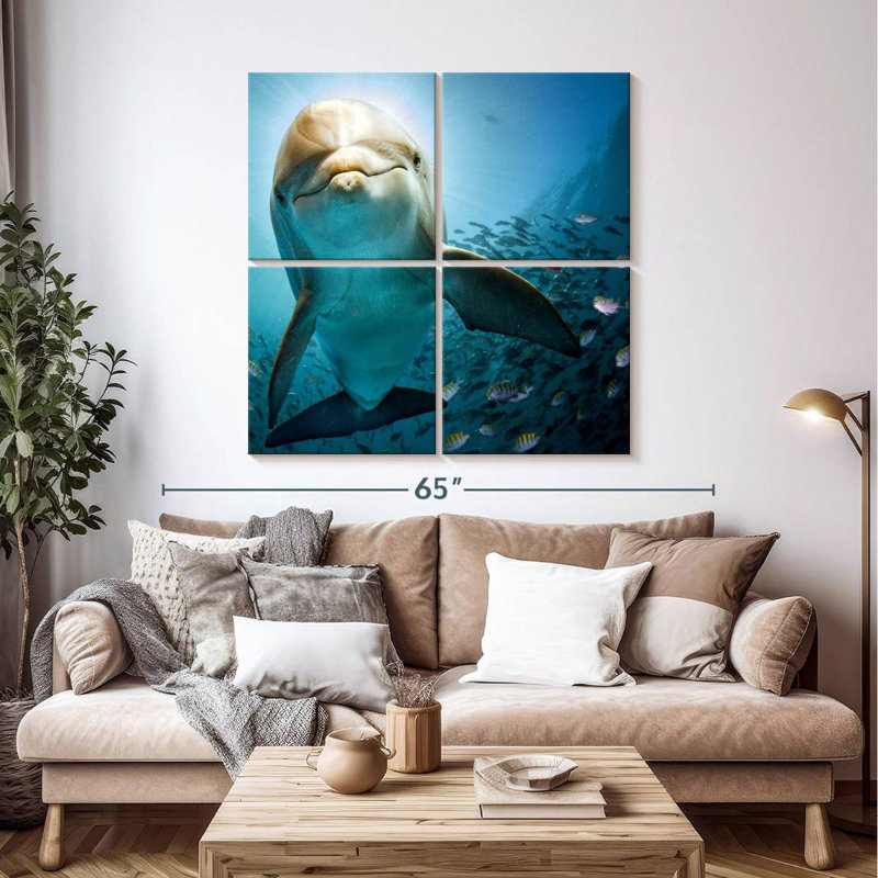 Brampt Curious Dolphin, 45" H x 45" W